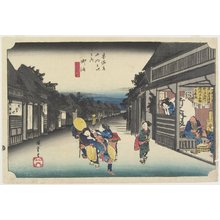 Utagawa Hiroshige: Women Soliciting Travelers, Goyu - Minneapolis Institute of Arts 