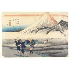 歌川広重: Fuji in the Morning, Hara - ミネアポリス美術館