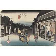 Utagawa Hiroshige: Women Soliciating Travelers, Goyu - Minneapolis Institute of Arts 