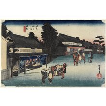 Utagawa Hiroshige: Famous Cloth of Arimatsu, Narumi - Minneapolis Institute of Arts 