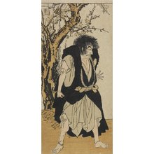 勝川春章: Ichikawa Danjuro V as the Monk Wantetsu - ミネアポリス美術館