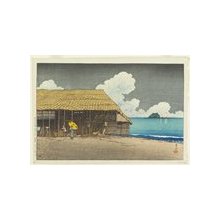 Kawase Hasui: Beach Shed at Himi in Etchu Province - Minneapolis Institute of Arts 