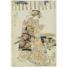 歌川国貞: The Actor Iwai Matsunosuke as a Courtesan - ミネアポリス美術館