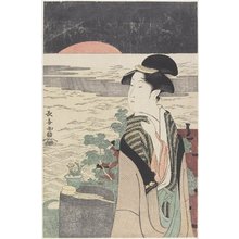 Eishosai Choki: A Beauty Looking at the First Sunrise - Minneapolis Institute of Arts 