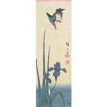 Utagawa Hiroshige: (Iris and Kingfisher) - Minneapolis Institute of Arts 