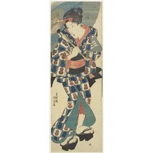 Utagawa Kunisada: (Young Girl with Umbrella) - Minneapolis Institute of Arts 