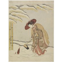 Suzuki Harunobu, 鈴木春信 (Suzuki Harunobu)による浮世絵「Mitate of Meng Zong, One of the Twenty-four Paragons of Filial Piety」