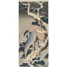 Katsushika Hokusai: Cranes on Pine - Minneapolis Institute of Arts 