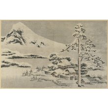 Katsushika Hokusai: (Seaside Village in Snow) - Minneapolis Institute of Arts 