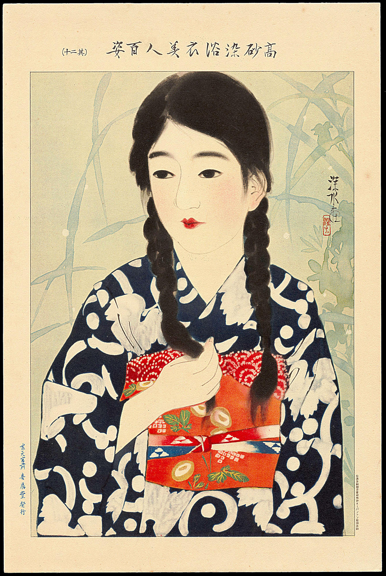 人気No.1/本体 伊東深水画稿「女護の島 百五十五」 鉛筆 紙 サイン 19×15 Shinsui Ito 美術品