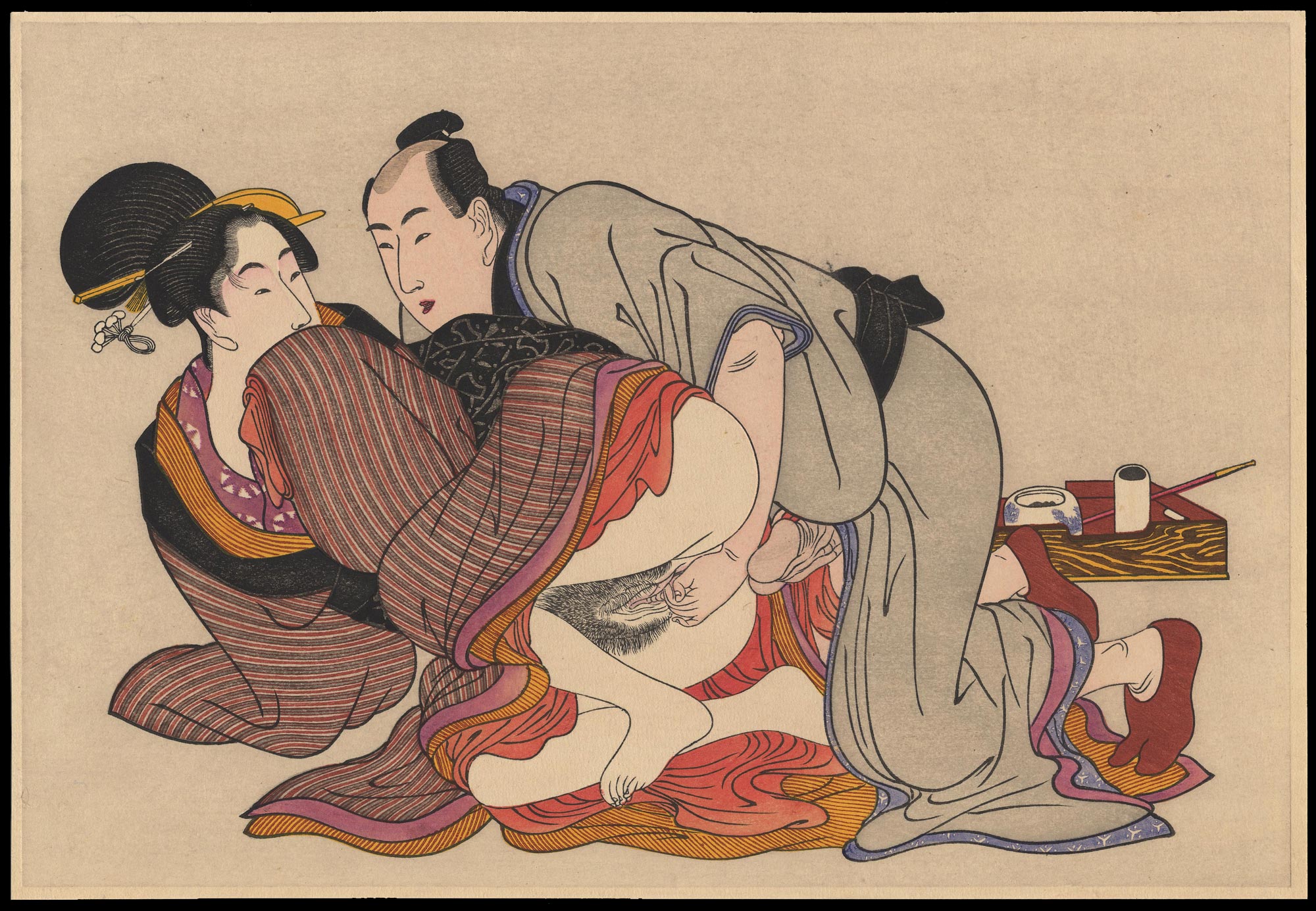 Kitagawa Utamaro: Untitled shunga print (1) - Ohmi Gallery - Ukiyo-e Search