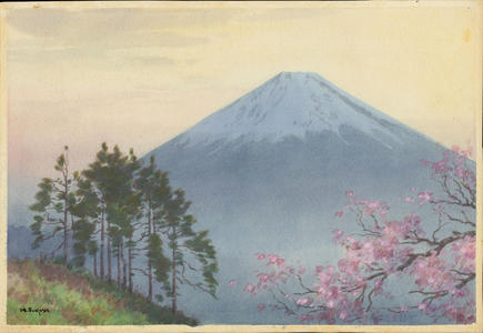 Fukaya, H: Mt Fuji and Spring Cherry (1) - Ohmi Gallery