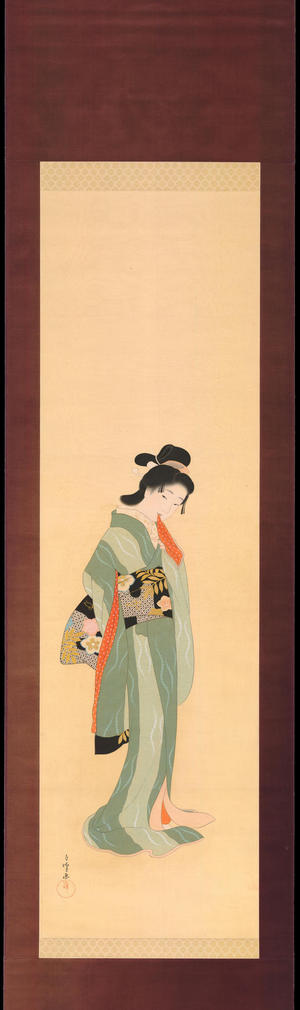 Hakuho, Hirano: Bijin in Kimono (1) - Ohmi Gallery