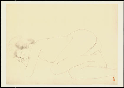 Hashiguchi Goyo: Graphite on Paper Sketch 23 - Ohmi Gallery