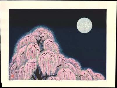 Hayashi, Waichi: Cherry Blossoms at Night - 花明い - Ohmi Gallery