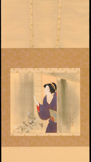 Kaburagi Kiyokata: Bijin and Fragrant Flowers - 秋 (1) - Ohmi Gallery