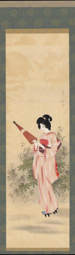 Kanoko: Bijin and Parasol (1) - Ohmi Gallery