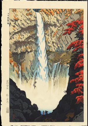 笠松紫浪: Kegon Waterfall At Nikko - Ohmi Gallery