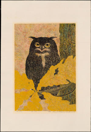 Katsuda, Yukio: No 118 Horned Owl - みみずく - Ohmi Gallery