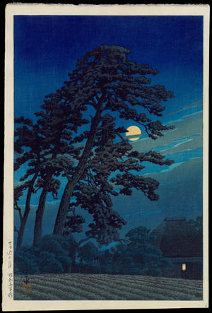 Kawase Hasui: Moon At Magome - 馬込の月 - Ohmi Gallery