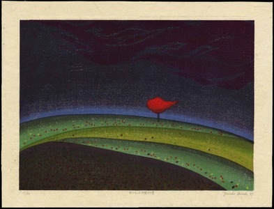 Ohnishi Yasuko: Sunset Cloud That Became A Tree - 木になった夕焼けの雲 - Ohmi Gallery