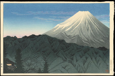 渡辺省亭: Mt Fuji from Hakone - 箱根 - Ohmi Gallery