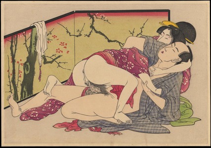 喜多川歌麿: Untitled shunga print (1) - Ohmi Gallery