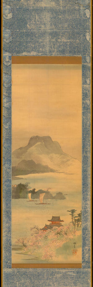 Watanabe Shotei: Bay Landscape in Spring - 湾山水図 (1) - Ohmi Gallery