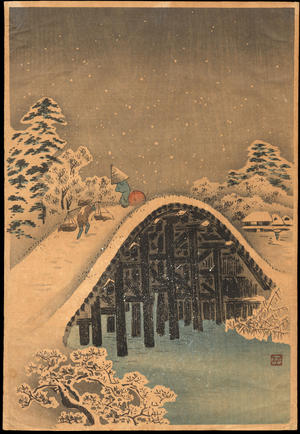Watanabe Shotei: Bridge in the Snow - Ohmi Gallery