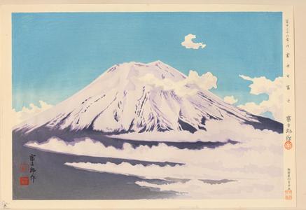 徳力富吉郎: No. 16- Mt Fuji in Snow - 雲中の富士 - Ohmi Gallery