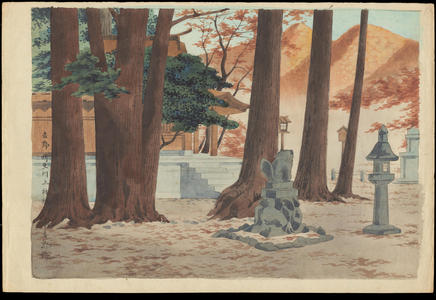 Tokuriki Tomikichiro: Yoshino Nyu Kawakami Shrine - 吉野丹生川上神社 - Ohmi Gallery
