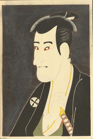 Toshusai Sharaku: Actor Ichikawa Komazo in the Role of Shiga Daishichi - 二世市川高麗蔵 - Ohmi Gallery