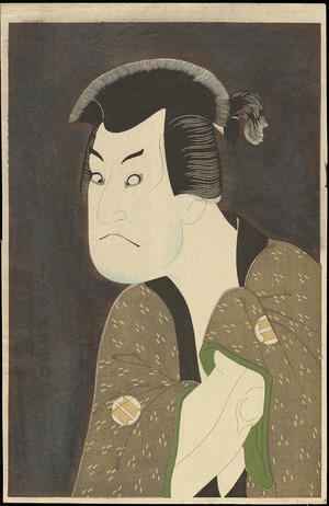 Toshusai Sharaku: Sakata Hangoro III As The Villian Fujikawa Mizuemon - 坂田半五郎の藤川水右衛門 - Ohmi Gallery