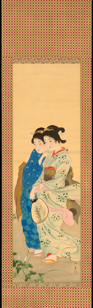 Japanese Print "Evening Cool - 夕涼" by Shoen Uemura