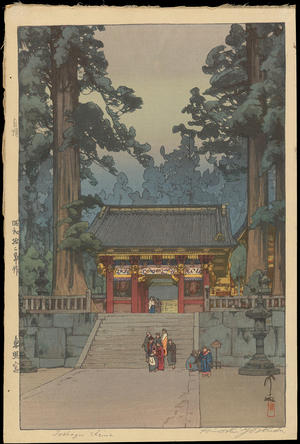 Japanese Print "Toshogu Shrine" by Yoshida Hiroshi, 吉田博 (Yoshida, Hiroshi)