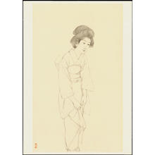 Hashiguchi Goyo: Graphite on Paper Sketch 12 - Ohmi Gallery