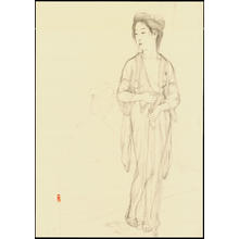 Hashiguchi Goyo: Graphite on Paper Sketch 16 - Ohmi Gallery