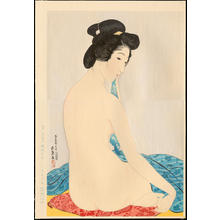 橋口五葉: Woman after a Bath (Delicate Skin) - 化粧の女 （やわはだ） - Ohmi Gallery