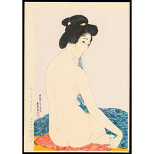 Hashiguchi Goyo: Woman after a Bath (Delicate Skin) - 化粧の女 （やわはだ） - Ohmi Gallery