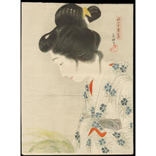 Hirezaki, Eiho: The Appearance of a Ghost of a Young Girl - 娘の生霊来照 - Ohmi Gallery