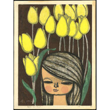 Ikeda Shuzo: Yellow Tulips - 黄色いチューリップ - Ohmi Gallery