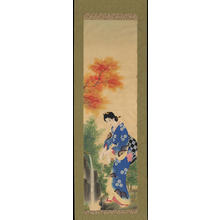 伊東深水: Bijin Washing In Autumn (1) - Ohmi Gallery