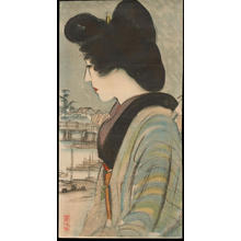 Ito Shinsui: Bijin by a River (1) - Ohmi Gallery