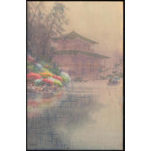 Ito, Yuhan: Kinkakuji in Rain (1) - Ohmi Gallery