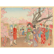 Jokata Kaiseki: Mt Fuji and the Cherry Blossoms on Asuka Hill - Ohmi Gallery