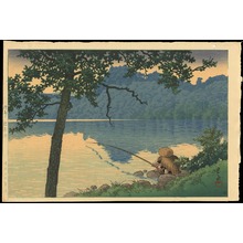 川瀬巴水: Lake Matsubara on a Morning, Shinshu - Ohmi Gallery