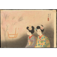 Kosetsu: Maiko Viewing Cherry Blossoms at Gion - Ohmi Gallery