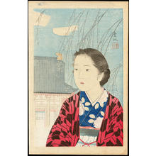 Nakamura Teii: Bijin under Cherry Blossoms (1) - Ohmi Gallery