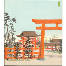 Tokuriki Tomikichiro: Shimogamo Shrine - 下鴨神社 - Ohmi Gallery