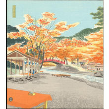 徳力富吉郎: Autumn Leaves at Takao - 高雄の紅葉 - Ohmi Gallery